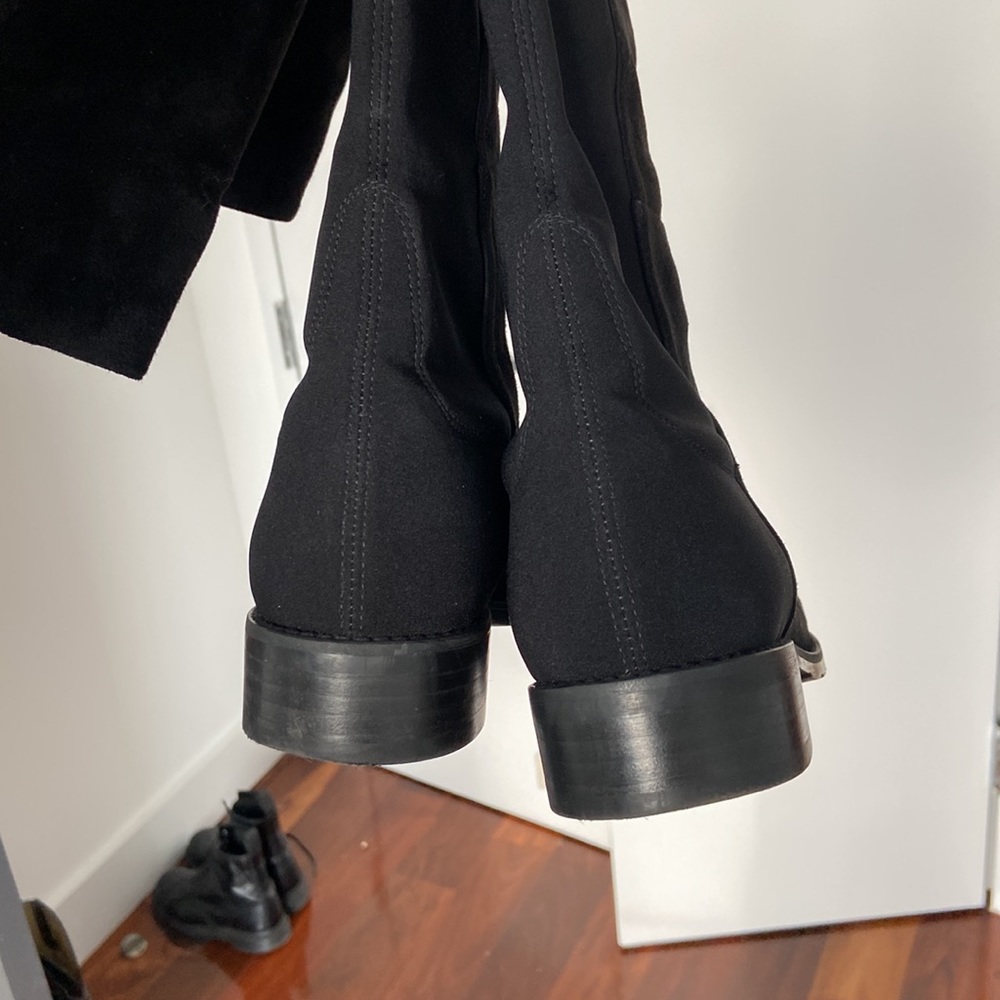 Stuart Weitzman 5050 Over the Knee Boot Black Suede sz 10 - Picture 5 of 9